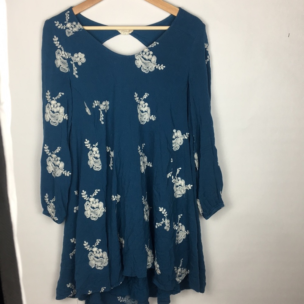 Altar’d state blue dress with open back